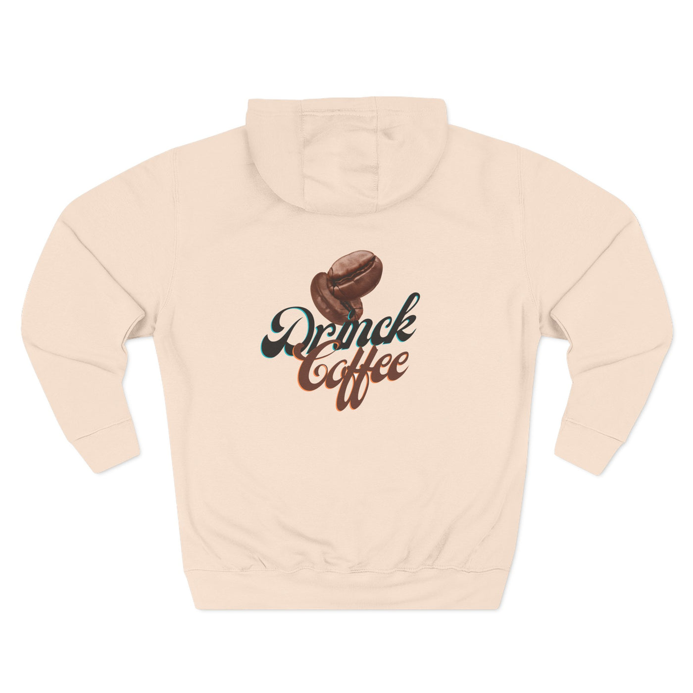"It's Time to Drink Coffee" Printed Hoodie - Funny Line Design for Coffee Lovers, Unisex Casual Hoodie, Coffee Lover Gift, Classic Design Coffee Inspired Stylish Clothing