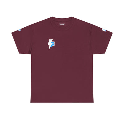 Dynamic Unisex Moisture Wicking Fyroz Bolt Tee – Bold Streetwear Lightning Logo Design, Fitness Shirt, Activewear, Graphic Tee, Sports Apparel, Gift for Athletes