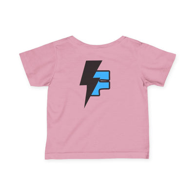 Supercharged Infant T-Shirt, Funny Baby Tee, Short Sleeve Kids Top, Bright Graphic Tee, Baby Shower Gift, Cool Toddler Wear