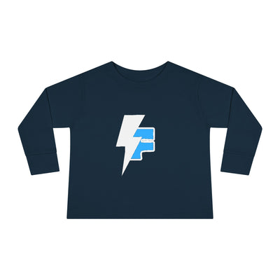 Lightning Bolt Toddler Long Sleeve Tee, Kids Graphic Top, Fun Playwear, Birthday Gift, Casual Toddler Outfit, Everyday Wear