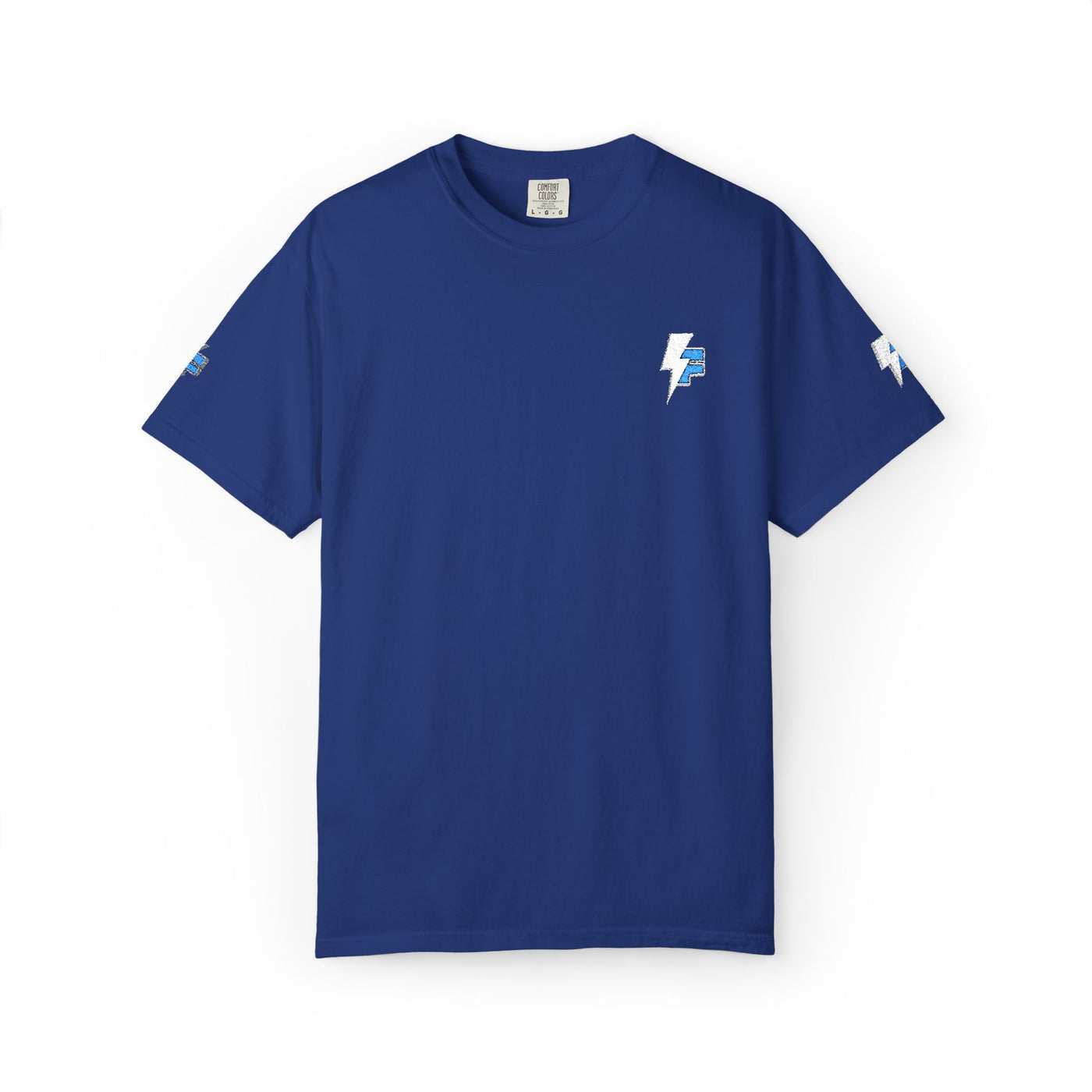 Dynamic Unisex Moisture Wicking Fyroz Bolt Tee – Bold Streetwear Lightning Logo Design, Fitness Shirt, Activewear, Graphic Tee, Sports Apparel, Gift for Athletes