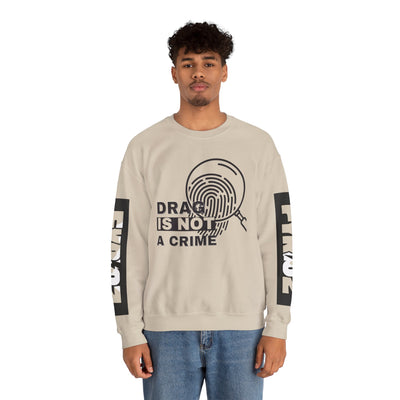 Drag Is Not a Crime - Bold Design for Pride and Equality  Bold Sweatshirt, Unisex Graphic Sweatshirt, Casual, Activist Gift