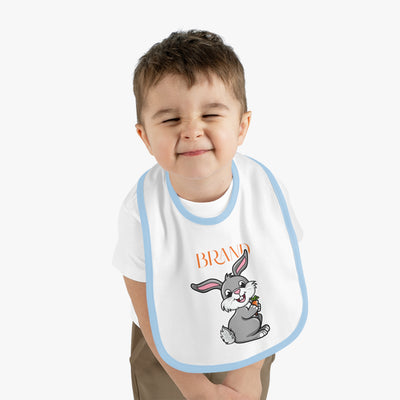 Cute Bunny Baby Bib, Adorable Infant Feeding Accessory, Perfect for Baby Showers, Easter Gifts, Everyday Use, Fun and Stylish