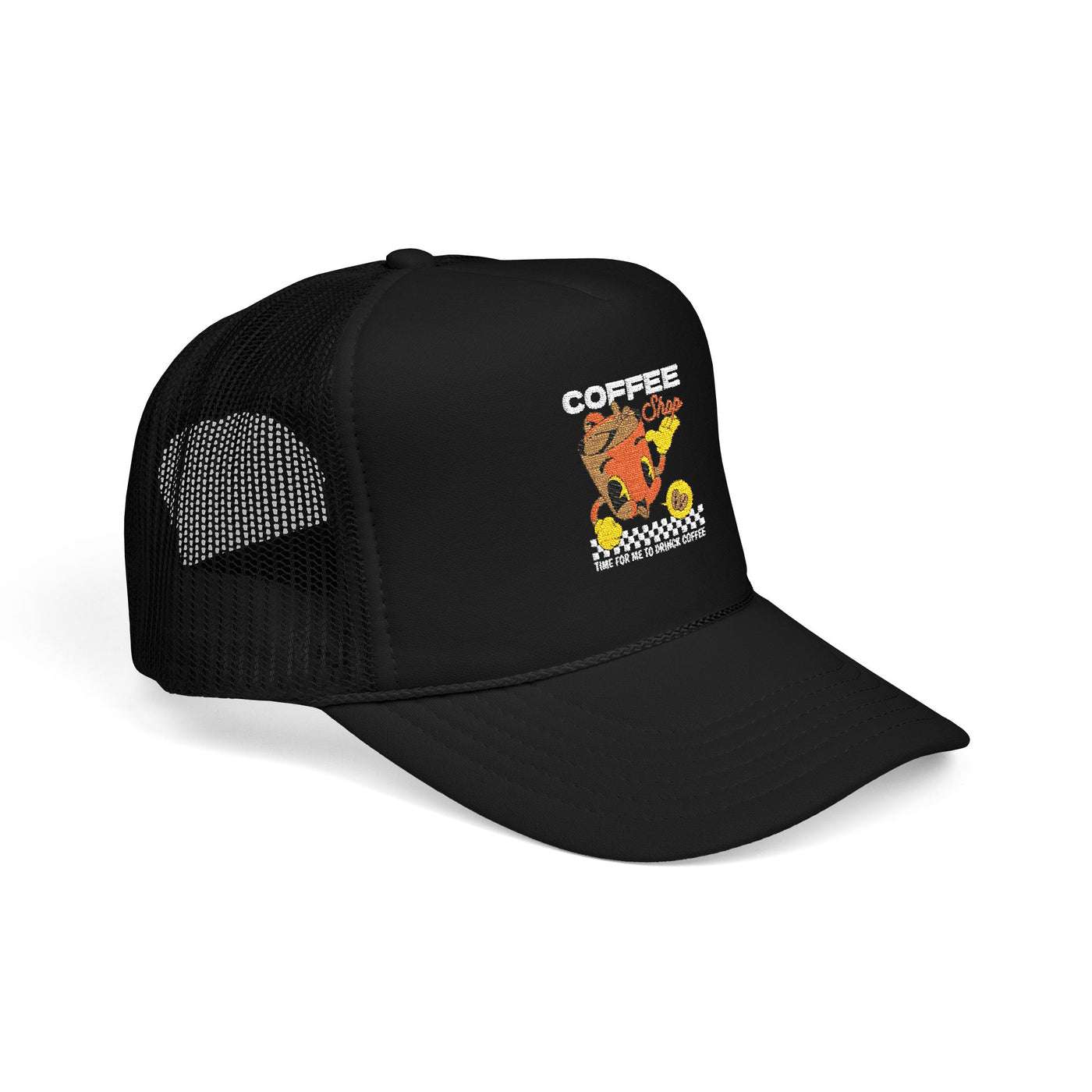 "It's Time to Drink Coffee" Printed cap - Funny Line Design for Coffee Lovers, Unisex Casual cap, Coffee Lover Gift, Classic Design Coffee Inspired Stylish Clothing
