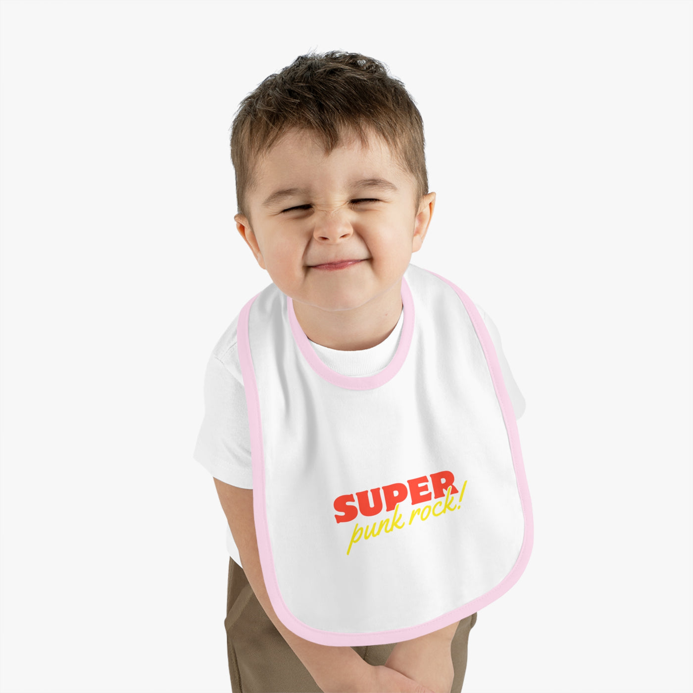Cool Punk Rock Baby Bib - Adorable Jersey Bib for Trendy Infants, Perfect Gift for New Parents, Baby Shower, and Rock Music Fans