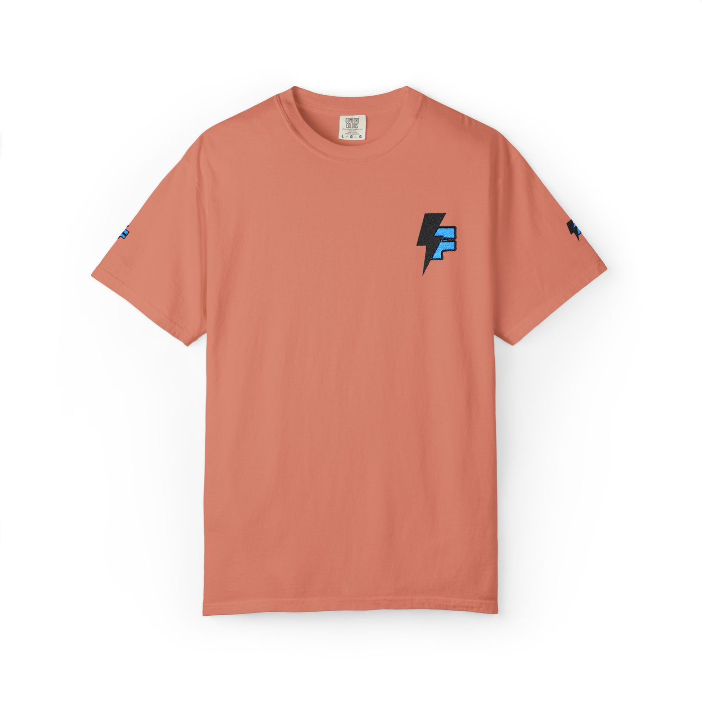 Dynamic Unisex Moisture Wicking Fyroz Bolt Tee – Bold Streetwear Lightning Logo Design, Fitness Shirt, Activewear, Graphic Tee, Sports Apparel, Gift for Athletes