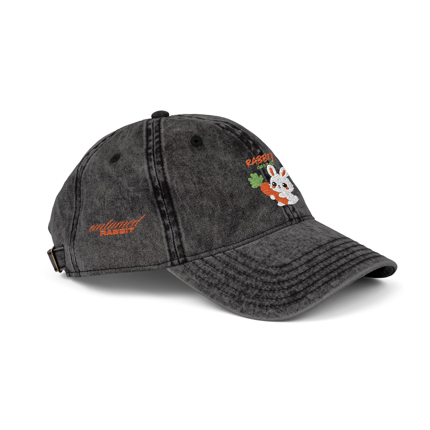 cap, Untamed Rabbit – Wild & Playful Bunny Aesthetic Design Animal cap, Unisex Cartoon cap, Eco-Friendly Fashion, Gift for Nature Lovers, Boho Style Wear