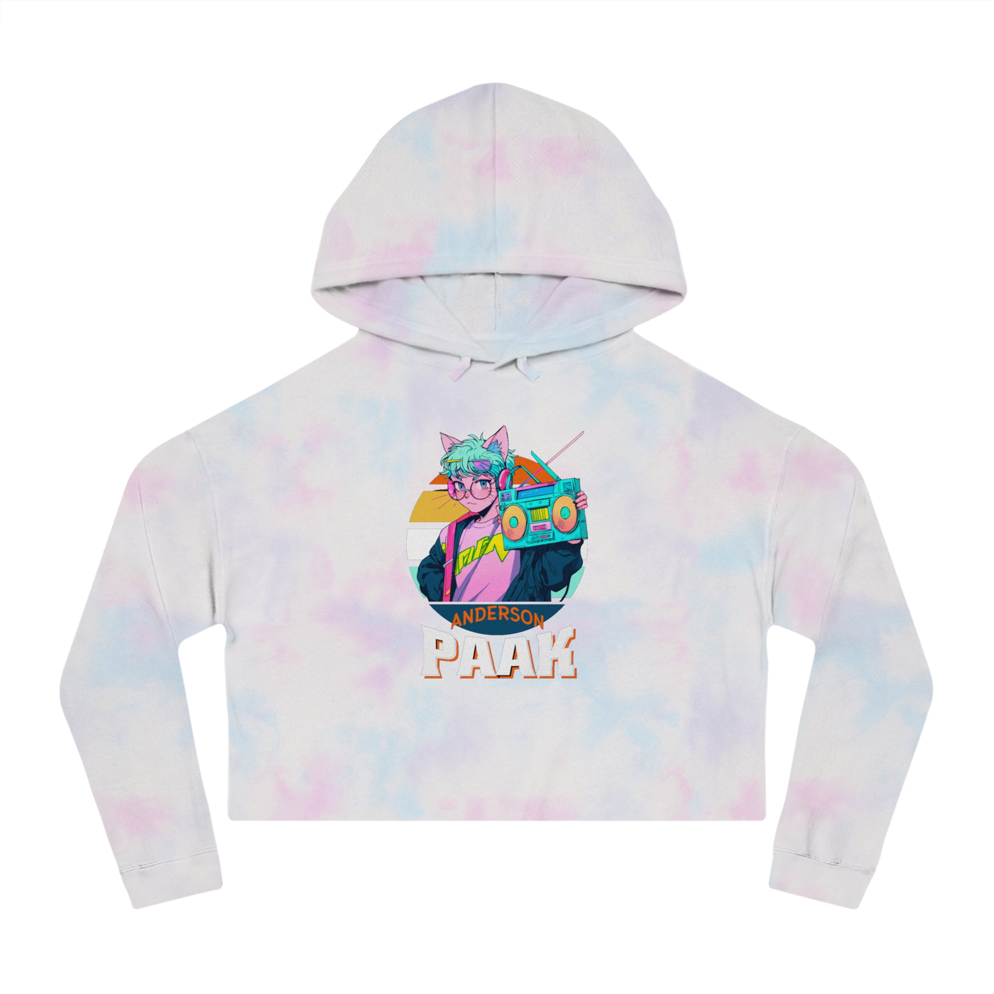 Music-Inspired Cropped Hoodie for Anderson .Paak Inspired Design – Funky Soul & Groove ArtFans, Casual Wear, Music Festival Outfit, Gift for Musicians, Punk Rock Style Hoodie