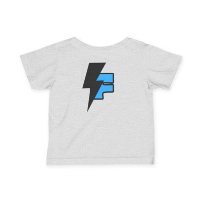 Supercharged Infant T-Shirt, Funny Baby Tee, Short Sleeve Kids Top, Bright Graphic Tee, Baby Shower Gift, Cool Toddler Wear