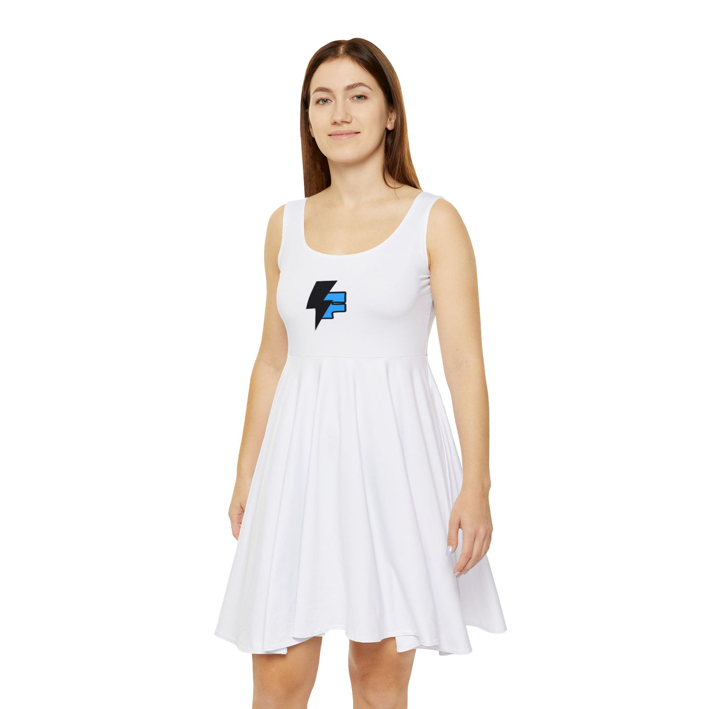 Electric Style Women's Skater Dress, Casual Summer Dress, Everyday Wear, Music Festival Outfit, Unique Gifts for Her(3)