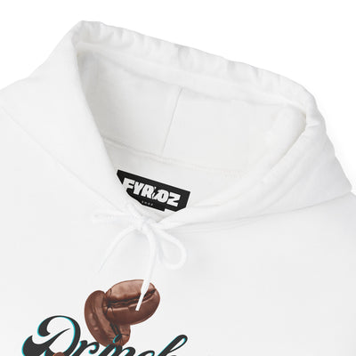 "It's Time to Drink Coffee" Printed Hoodie - Funny Line Design for Coffee Lovers, Unisex Casual T-Shirt, Coffee Lover Gift, Classic Design Coffee Inspired Stylish Clothing