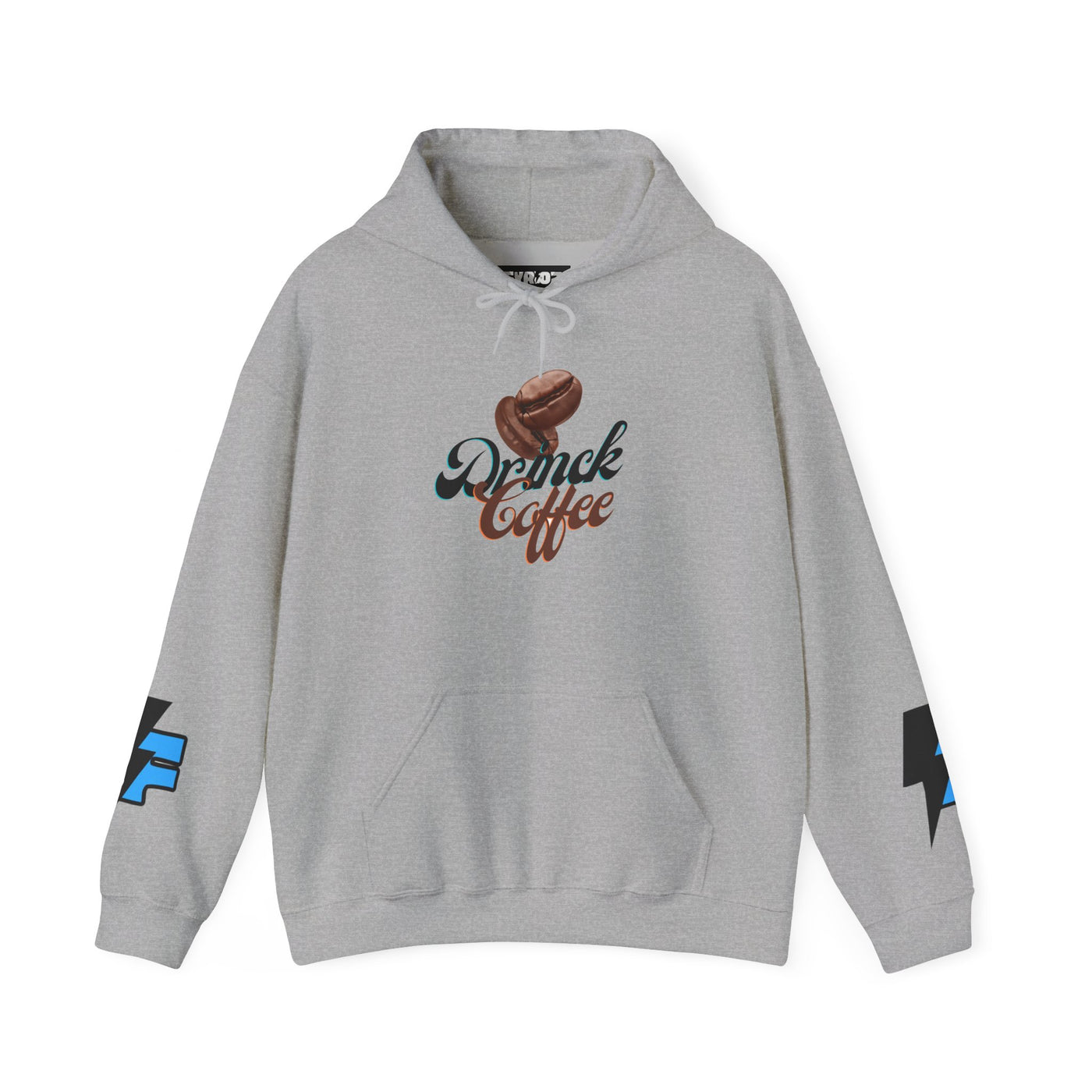 "It's Time to Drink Coffee" Printed Hoodie - Funny Line Design for Coffee Lovers, Unisex Casual T-Shirt, Coffee Lover Gift, Classic Design Coffee Inspired Stylish Clothing