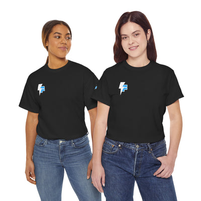 Dynamic Unisex Moisture Wicking Fyroz Bolt Tee – Bold Streetwear Lightning Logo Design, Fitness Shirt, Activewear, Graphic Tee, Sports Apparel, Gift for Athletes