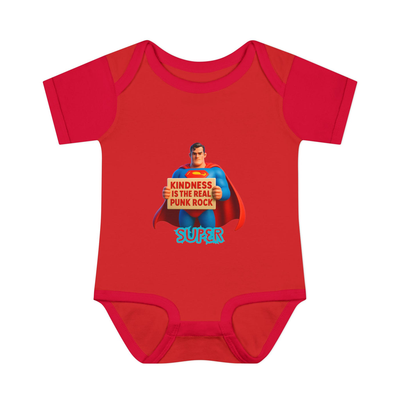Super Kindness Infant Bodysuit | Cute Baby Clothes, Baby Gift, Newborn Outfit, Baby Shower Gift, Fun Infant Wear, Punk Rock Baby Clothing