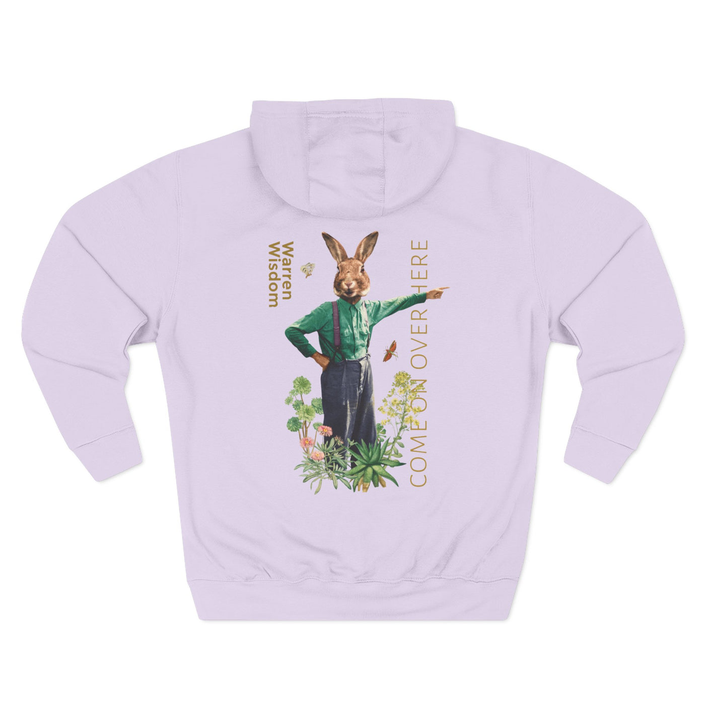 Hoodie, Untamed Rabbit – Wild & Playful Bunny Aesthetic Design Animal Tee, Unisex Cartoon Shirt, Eco-Friendly Fashion, Gift for Nature Lovers, Boho Style Wear