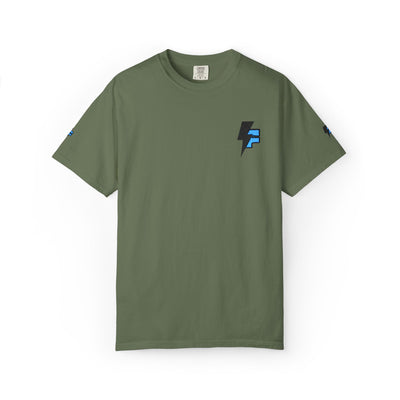 Dynamic Unisex Moisture Wicking Fyroz Bolt Tee – Bold Streetwear Lightning Logo Design, Fitness Shirt, Activewear, Graphic Tee, Sports Apparel, Gift for Athletes