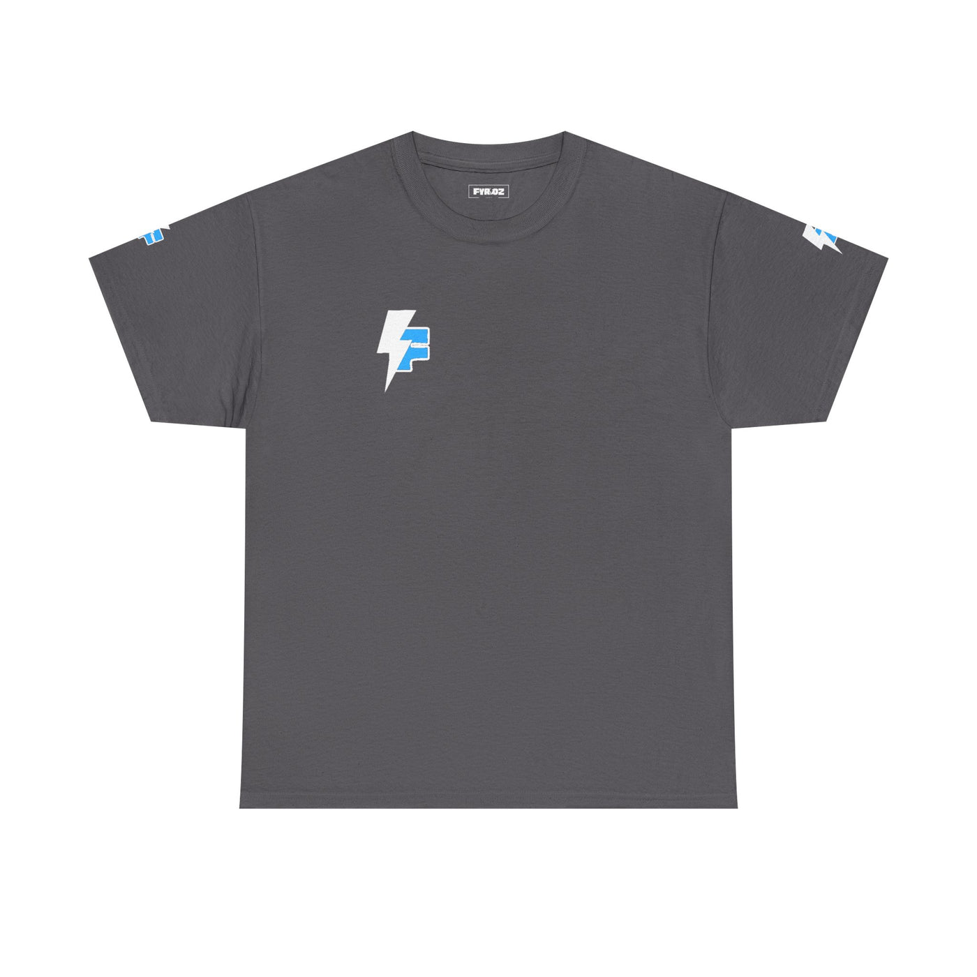 Dynamic Unisex Moisture Wicking Fyroz Bolt Tee – Bold Streetwear Lightning Logo Design, Fitness Shirt, Activewear, Graphic Tee, Sports Apparel, Gift for Athletes