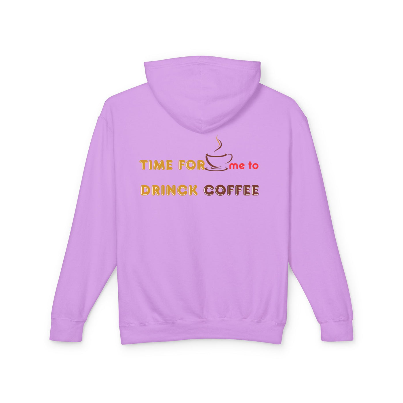 "It's Time to Drink Coffee" Printed Hoodie - Funny Line Design for Coffee Lovers, Unisex Casual Hoodie, Coffee Lover Gift, Classic Design Coffee Inspired Stylish Clothing