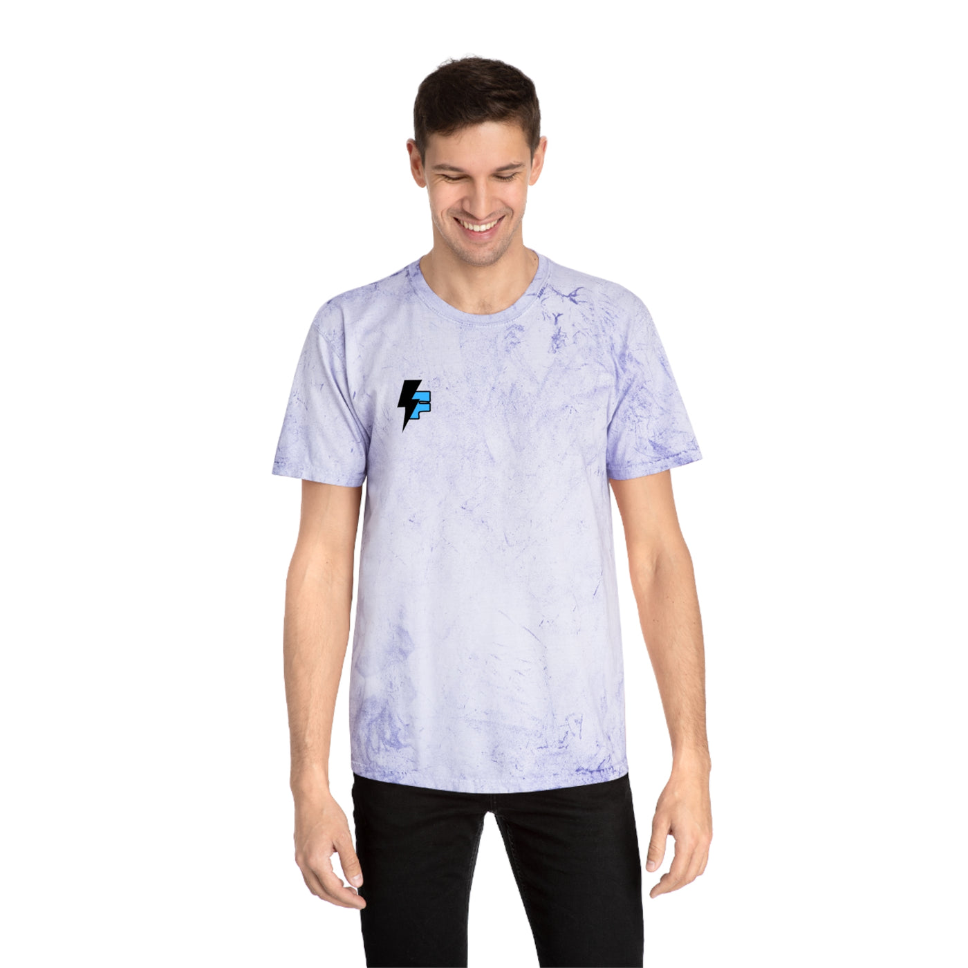 Dynamic Unisex Moisture Wicking Fyroz Bolt Tee – Bold Streetwear Lightning Logo Design, Fitness Shirt, Activewear, Graphic Tee, Sports Apparel, Gift for Athletes