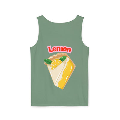 Lemon-Themed Unisex Tank Top, Summer Vibes, Beachwear, Casual Outfit, Gift for Lemon Lovers, Fruit Fashion(3)