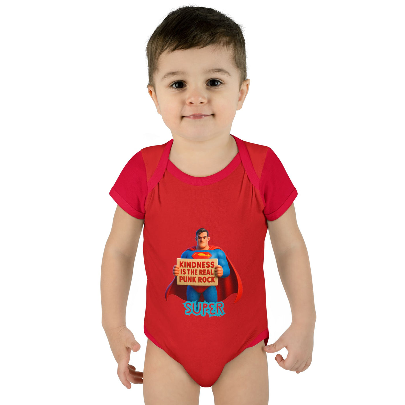Super Kindness Infant Bodysuit | Cute Baby Clothes, Baby Gift, Newborn Outfit, Baby Shower Gift, Fun Infant Wear, Punk Rock Baby Clothing