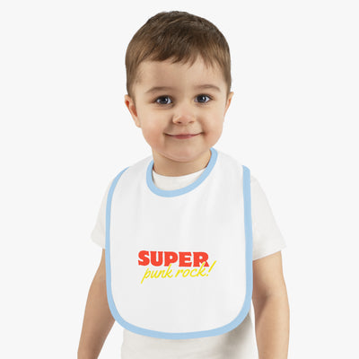 Cool Punk Rock Baby Bib - Adorable Jersey Bib for Trendy Infants, Perfect Gift for New Parents, Baby Shower, and Rock Music Fans