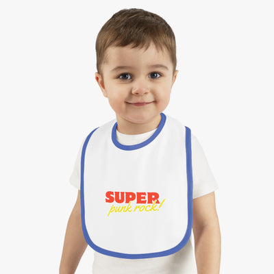 Cool Punk Rock Baby Bib - Adorable Jersey Bib for Trendy Infants, Perfect Gift for New Parents, Baby Shower, and Rock Music Fans
