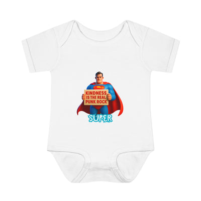 Super Kindness Infant Bodysuit | Cute Baby Clothes, Baby Gift, Newborn Outfit, Baby Shower Gift, Fun Infant Wear, Punk Rock Baby Clothing