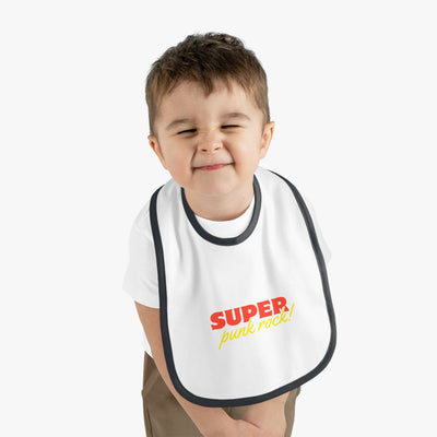 Cool Punk Rock Baby Bib - Adorable Jersey Bib for Trendy Infants, Perfect Gift for New Parents, Baby Shower, and Rock Music Fans
