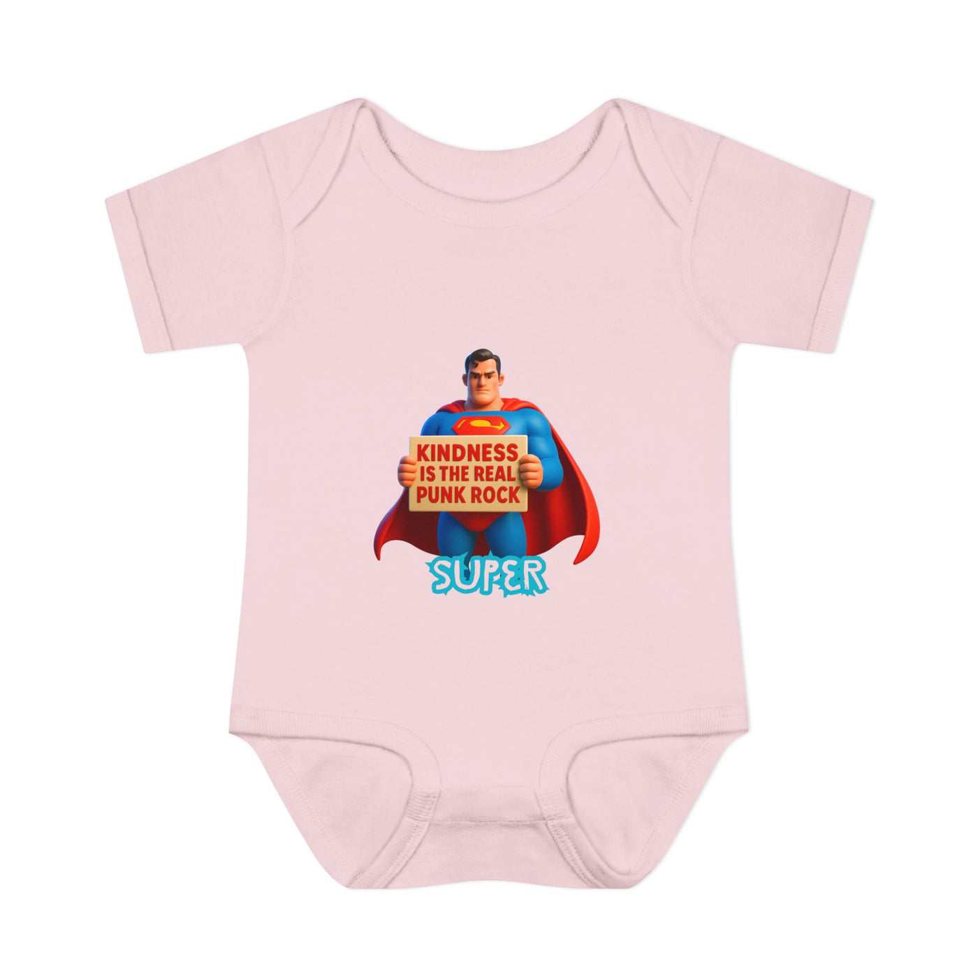 Super Kindness Infant Bodysuit | Cute Baby Clothes, Baby Gift, Newborn Outfit, Baby Shower Gift, Fun Infant Wear, Punk Rock Baby Clothing