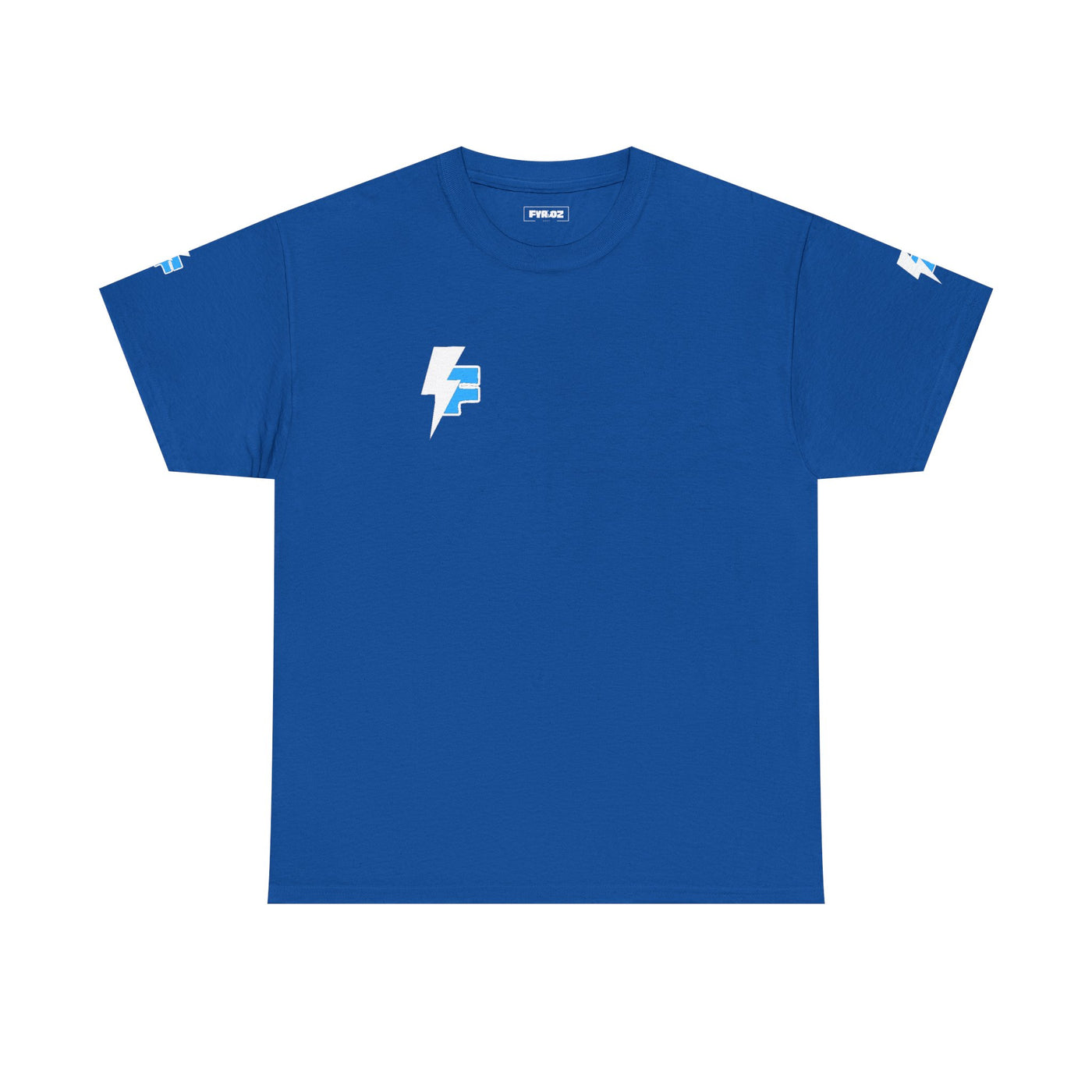 Dynamic Unisex Moisture Wicking Fyroz Bolt Tee – Bold Streetwear Lightning Logo Design, Fitness Shirt, Activewear, Graphic Tee, Sports Apparel, Gift for Athletes