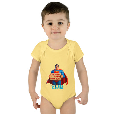 Super Kindness Infant Bodysuit | Cute Baby Clothes, Baby Gift, Newborn Outfit, Baby Shower Gift, Fun Infant Wear, Punk Rock Baby Clothing