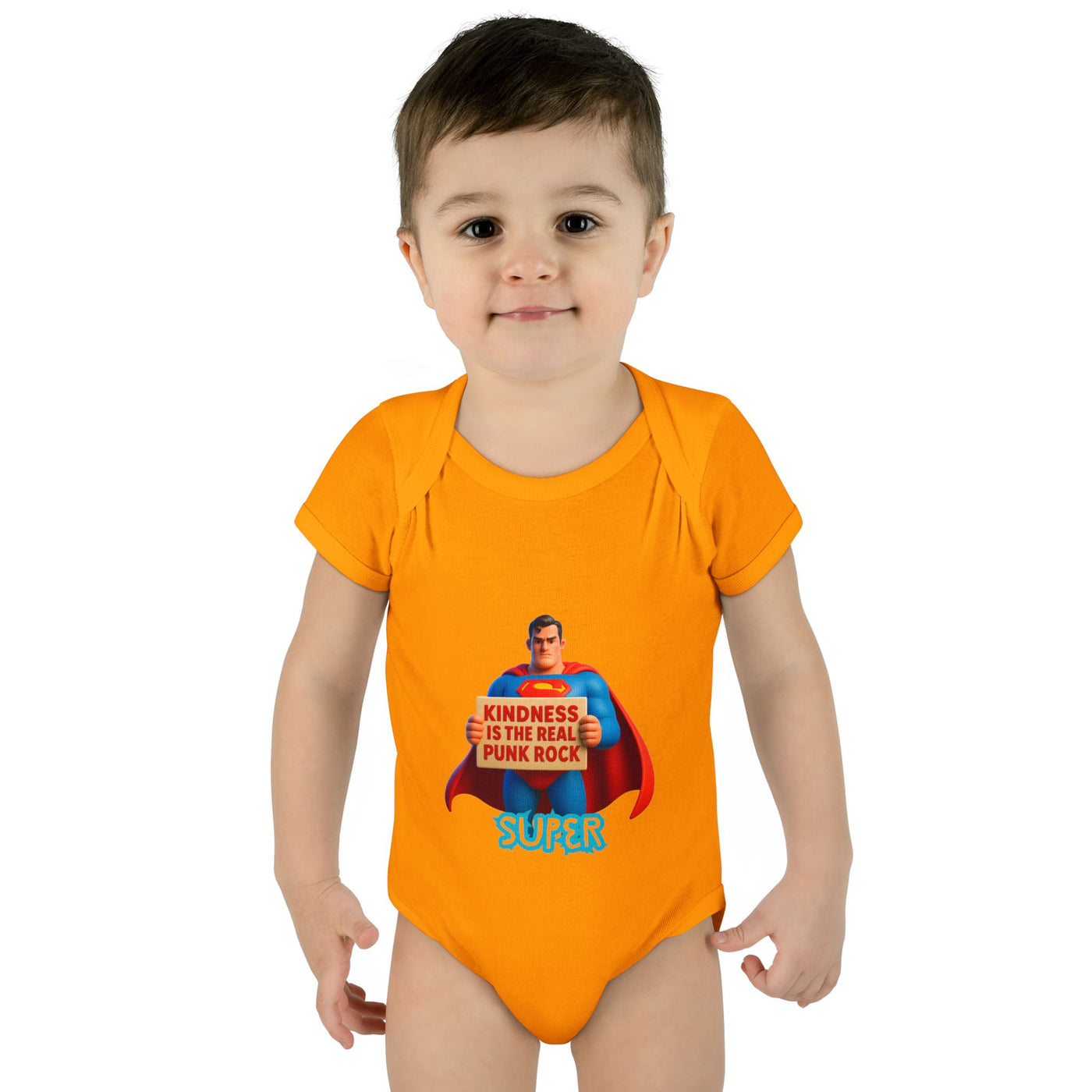 Super Kindness Infant Bodysuit | Cute Baby Clothes, Baby Gift, Newborn Outfit, Baby Shower Gift, Fun Infant Wear, Punk Rock Baby Clothing