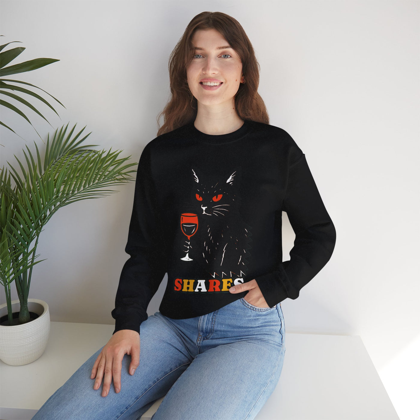 Just a Little Moody – Aesthetic Minimalist Typography Design, Unisex Graphic Sweatshirt    , Gift for Friends