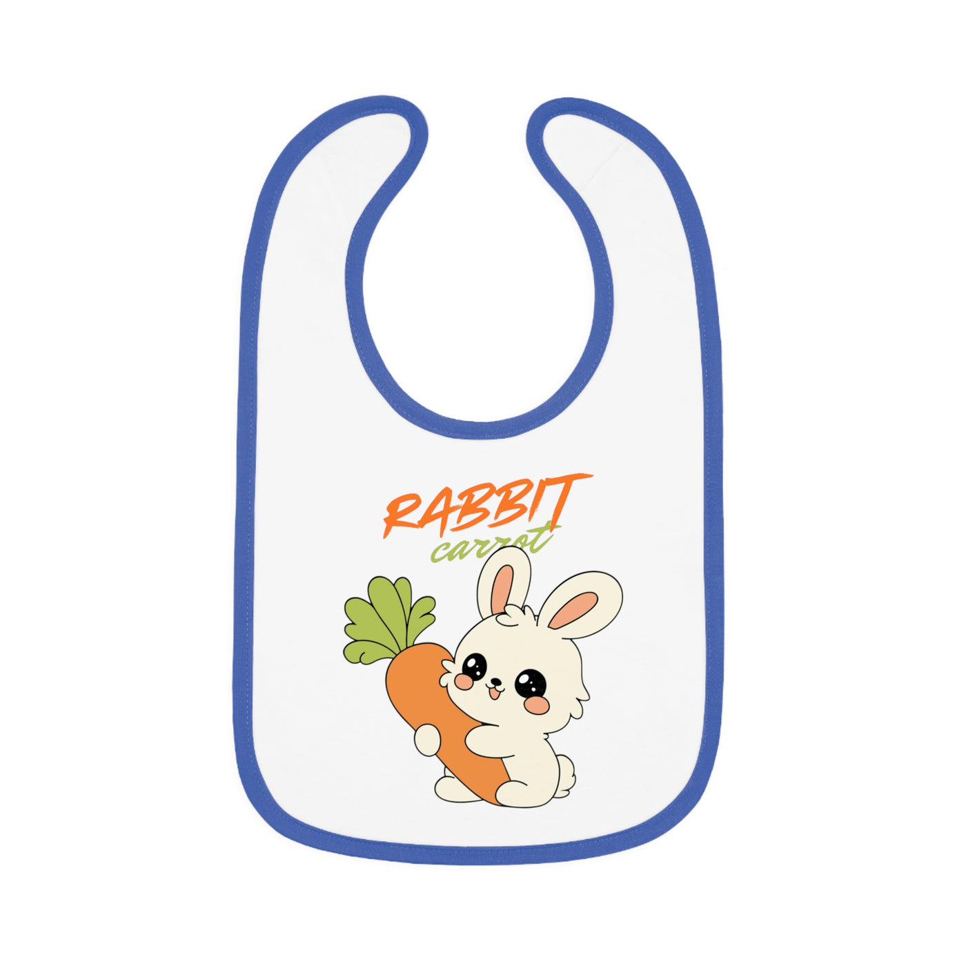 Cute Rabbit Jersey Bib for Babies – Funny Baby Feeding Bib, Baby Shower Gift, Toddler Accessories, Easter Gift, Spring Celebration