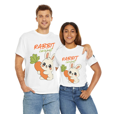 T-Shirt, Untamed Rabbit – Wild & Playful Bunny Aesthetic Design Animal Tee, Unisex Cartoon Shirt, Eco-Friendly Fashion, Gift for Nature Lovers, Boho Style Wear