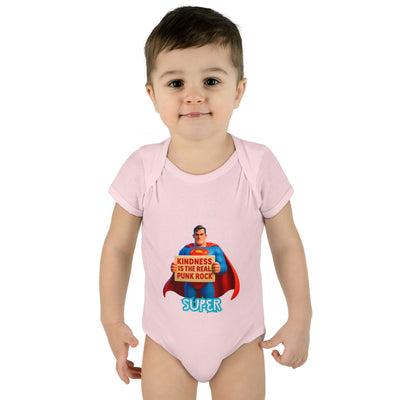 Super Kindness Infant Bodysuit | Cute Baby Clothes, Baby Gift, Newborn Outfit, Baby Shower Gift, Fun Infant Wear, Punk Rock Baby Clothing