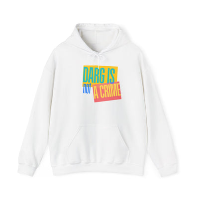 Drag Is Not a Crime - Bold Design for Pride and Equality LGBTQ+ Bold Hoodie, Unisex Graphic Tee, Casual, Activist Gift