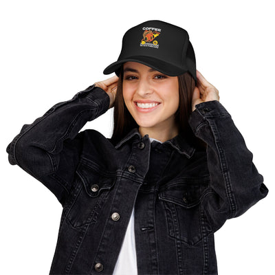 "It's Time to Drink Coffee" Printed cap - Funny Line Design for Coffee Lovers, Unisex Casual cap, Coffee Lover Gift, Classic Design Coffee Inspired Stylish Clothing