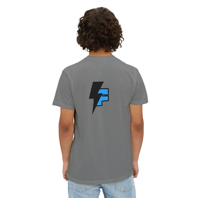Dynamic Unisex Moisture Wicking Fyroz Bolt Tee – Bold Streetwear Lightning Logo Design, Fitness Shirt, Activewear, Graphic Tee, Sports Apparel, Gift for Athletes