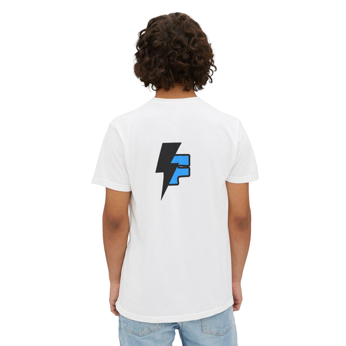 Dynamic Unisex Moisture Wicking Fyroz Bolt Tee – Bold Streetwear Lightning Logo Design, Fitness Shirt, Activewear, Graphic Tee, Sports Apparel, Gift for Athletes