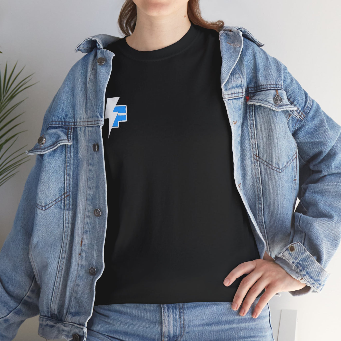 Dynamic Unisex Moisture Wicking Fyroz Bolt Tee – Bold Streetwear Lightning Logo Design, Fitness Shirt, Activewear, Graphic Tee, Sports Apparel, Gift for Athletes