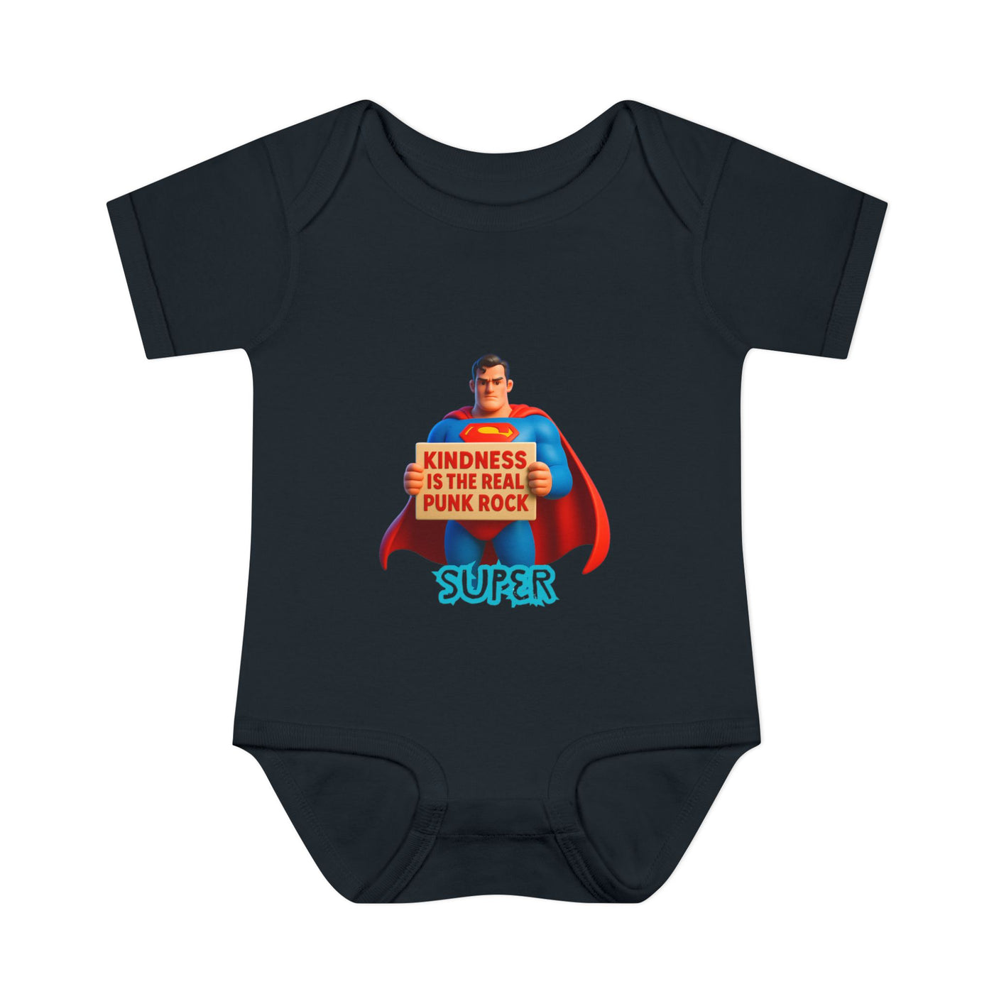 Super Kindness Infant Bodysuit | Cute Baby Clothes, Baby Gift, Newborn Outfit, Baby Shower Gift, Fun Infant Wear, Punk Rock Baby Clothing