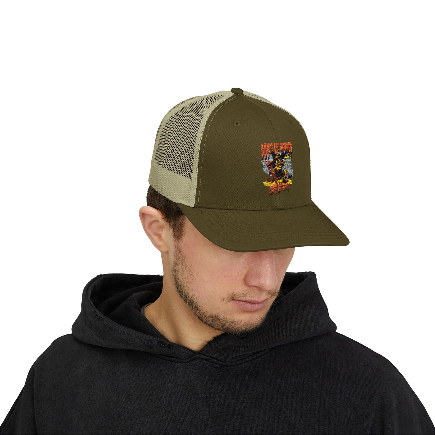 Just a Little Moody – Aesthetic Minimalist Typography Design, Unisex Graphic cap, Gift for Friends