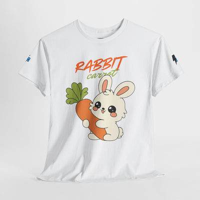 T-Shirt, Untamed Rabbit – Wild & Playful Bunny Aesthetic Design Animal Tee, Unisex Cartoon Shirt, Eco-Friendly Fashion, Gift for Nature Lovers, Boho Style Wear