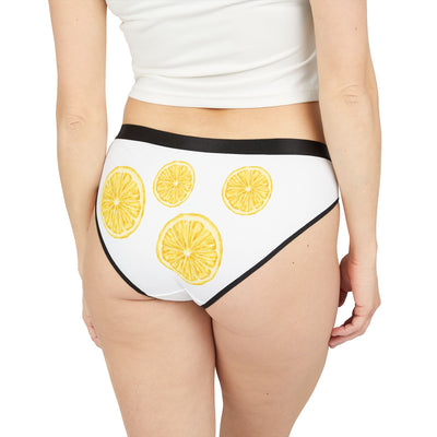 Citrus Print Women's Underwear, Fresh Fruit Briefs, AOP Panties, Fun Everyday Lingerie, Unique Gift for Her