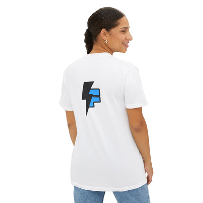 Dynamic Unisex Moisture Wicking Fyroz Bolt Tee – Bold Streetwear Lightning Logo Design, Fitness Shirt, Activewear, Graphic Tee, Sports Apparel, Gift for Athletes