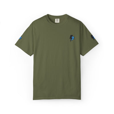 Dynamic Unisex Moisture Wicking Fyroz Bolt Tee – Bold Streetwear Lightning Logo Design, Fitness Shirt, Activewear, Graphic Tee, Sports Apparel, Gift for Athletes