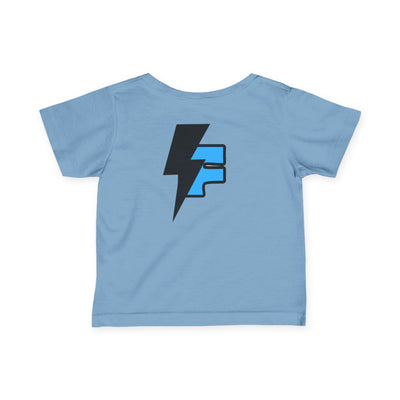 Supercharged Infant T-Shirt, Funny Baby Tee, Short Sleeve Kids Top, Bright Graphic Tee, Baby Shower Gift, Cool Toddler Wear
