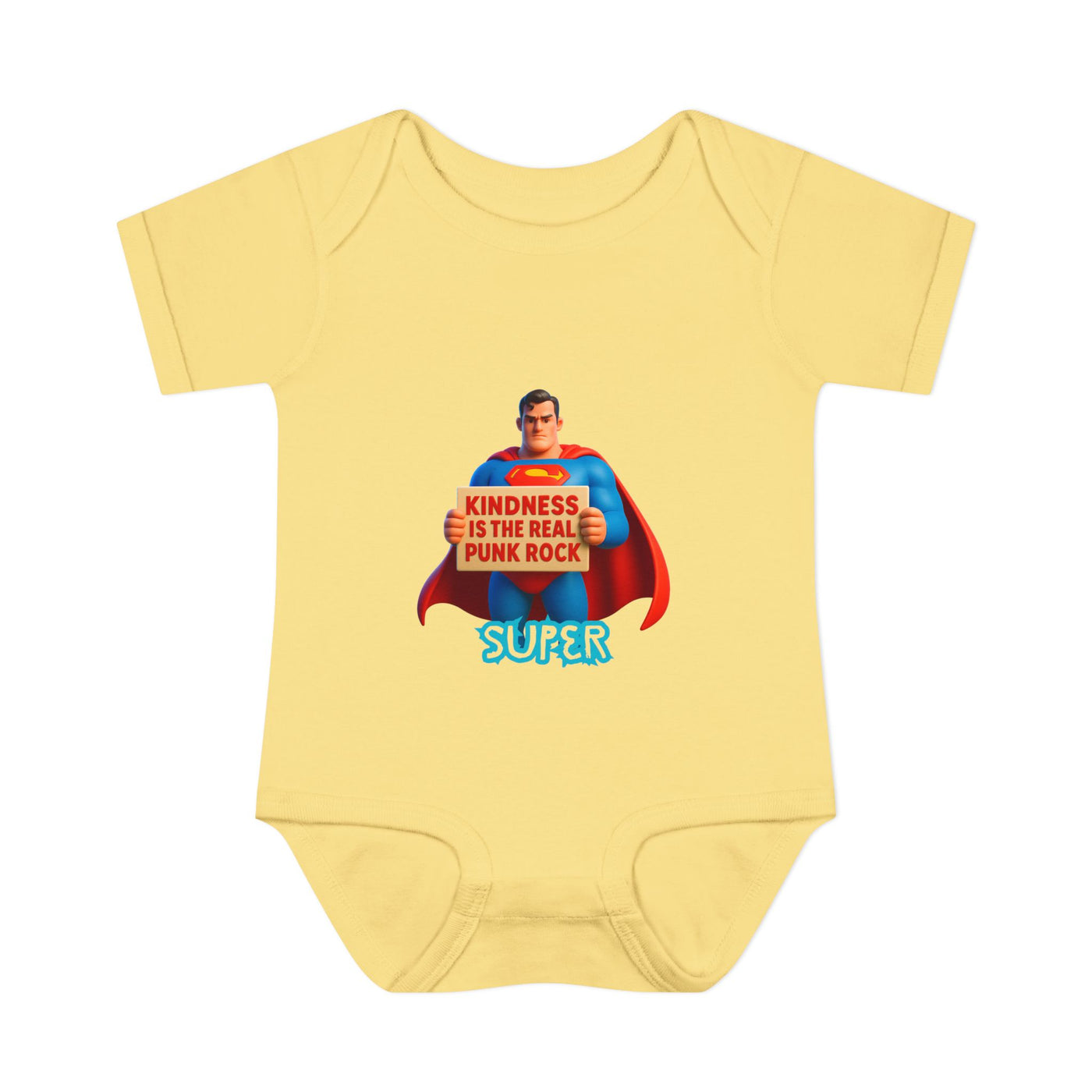 Super Kindness Infant Bodysuit | Cute Baby Clothes, Baby Gift, Newborn Outfit, Baby Shower Gift, Fun Infant Wear, Punk Rock Baby Clothing